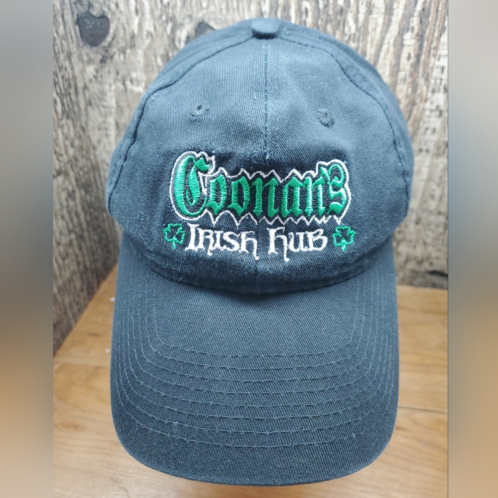 Coonan's Irish Hub Black Adjustable Strapback Baseball Hat Cap One Size Unisex